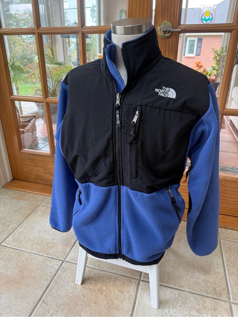 The North Face Men’s Blue and Black Fleece Jacket